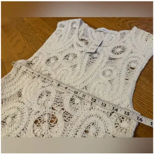 White Lace Two-Piece Skirt Set - Women's Summer Outfit size M thumbnail 13
