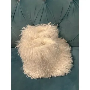 NWT RARE SKIMS Shaggy Faux Fur Boot in Marble size 36 thumbnail 2