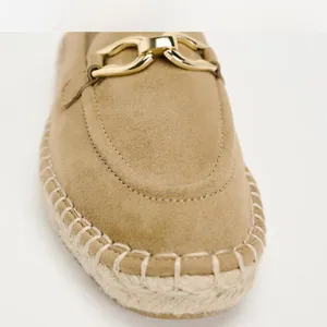 New Zara Espadrille Suede Ornament Loafer Slip On Eu 40 Us 9 thumbnail 5