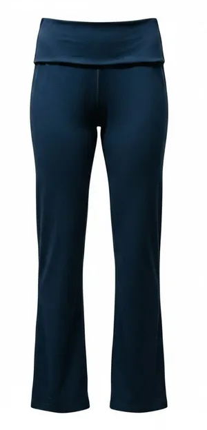 Fabletics dark blue foldover wide-leg pants thumbnail 1