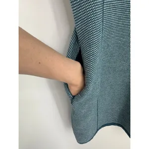 Title Nine Improv Short Sleeve Sweater Dress Small Teal Blue Gorpcore Athletic thumbnail 5
