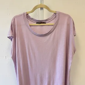 Feel The Piece by Terre Jacobs Lavender Slub Scoop Neck Oversized T-shirt O/S thumbnail 4