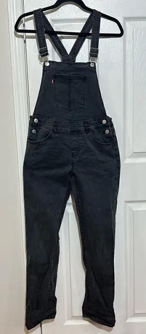 Levis Overalls kids‎ overall Bib Denim Stretch black size 16 thumbnail 1