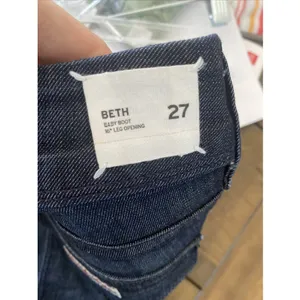 Hudson Beth Baby Bootcut Womens Size 27 Dark Wash Flap Pocket Jeans Denim USA‎ thumbnail 8