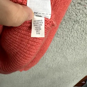 Gap Sweater Tunic Womens Large Pink Coral Knit Slouchy Spring Preppy‎ Fisherman thumbnail 7