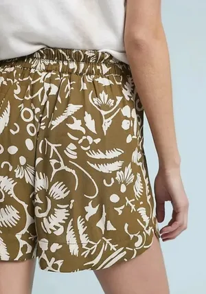 Anthropologie Ett :twa Woman’s Shorts Clearwater Green Print Size XS thumbnail 3
