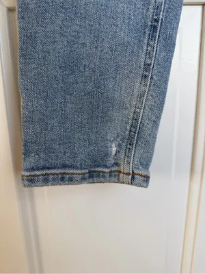 AGOLDE Jamie High‎ Rise Classic Light Wash Jeans Size 25 Button Fly thumbnail 4