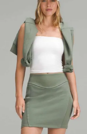 Scuba High Rise Mini Skirt Green Eucalyptus Medium New with tags thumbnail 1
