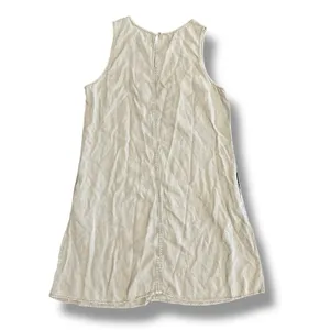 Carly Jean Los Angeles Sage Green Shift Dress L Minimalist Capsule Wardrobe Coastal‎ Chic thumbnail 4