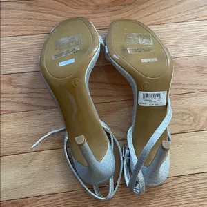 Windsor Silver Glitter Heels Strappy Size 8 Prom Party Evening Wedding thumbnail 6
