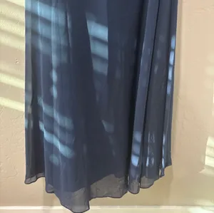 David’s Bridal Navy Blue Spaghetti Strap Bridesmaid Dress thumbnail 4