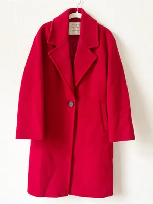 Aritzia Wilfred The Only Coat Wool Cashmere Red Size XS Small Luxury Minimalist thumbnail 1