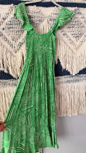TJ Maxx Dress Midi Green Size XS thumbnail 3