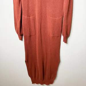 Natural Life On The Road Again Sweater Dress Midi Rust Orange Brown Small Medium thumbnail 8