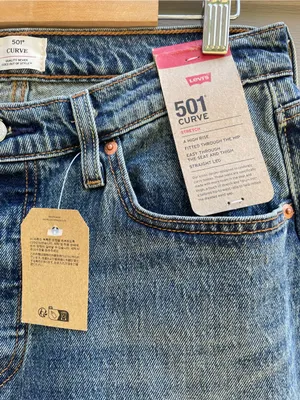 Levi's 501 Relaxed Jeans in Light Blue with Stud Accents thumbnail 8