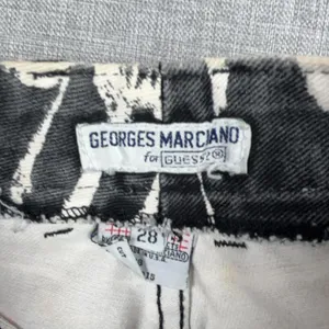 Vintage Guess By Georges Marciano Jeans Womens 28 Gray Zebra Skinny Ankle Zip thumbnail 3