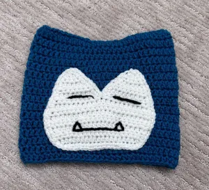 Handmade Snorlax Crochet Hat thumbnail 2