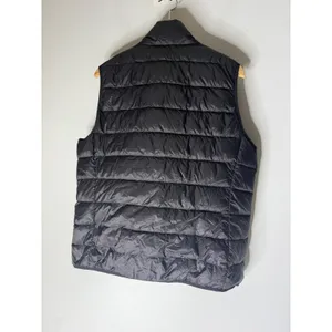 Quince Womens Black Down Puffer Vest Full Zip Lightweight Quilted XL thumbnail 2