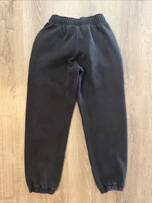 Lululemon XXS Scuba Mid Rise Oversized Black Elastic Waist Sweatpants Joggers thumbnail 6