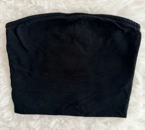 MixMatchy Black Strapless Tube Top Size S thumbnail 1