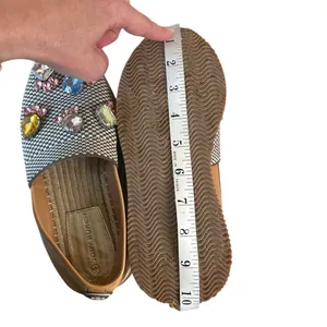Tory Burch Crystal Daisy Espadrilles Jeweled Slip On‎ 6.5 thumbnail 6