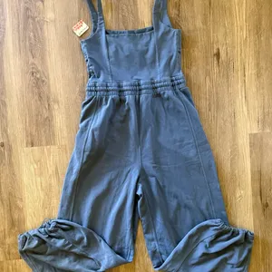 FP Movement by Free People Inbound Onesie NWT XS Misty Blue Sold Out thumbnail 4