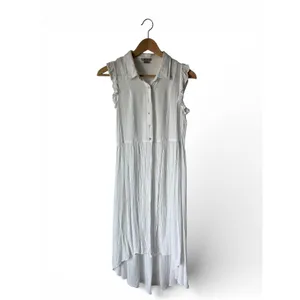 Anthropologie Yolanda Ivory Pleated Tunic Sleeveless Button Up Blouse Women's XS thumbnail 10