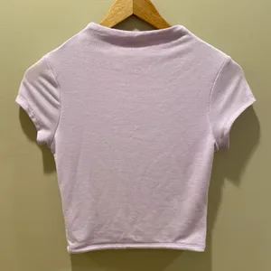 Purple Mock Neck Crop Top Size M thumbnail 4