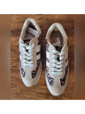 Dolce Vita Leopard Women's Minimal Normcore Sneaker Sz 7 New thumbnail 4