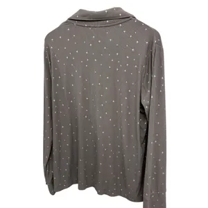 Skims Soft Lounge Pajama Top Sparkle Pajama top Sold out Grey size LargeNWT thumbnail 3