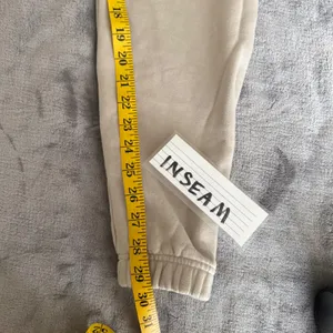 White Fox Sweatpants Women XS Beige Jogger Elastic Waist Logo‎ Loungewear thumbnail 8