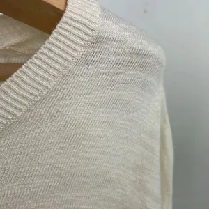 Anthropologie Moth Womans Ivory Tan Sweater Oversized Long Tunic Slits size XS thumbnail 10
