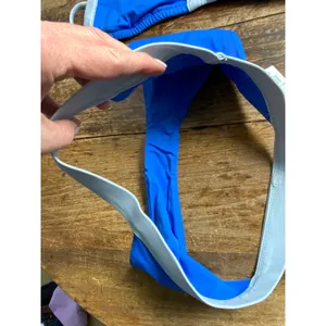 Pacsun Blue Contrast Triangle Halter Bikini Top‎ NWT M/XS thumbnail 6