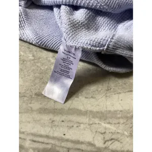 Vince Women Lavender Purple 100% Cotton Waffle Knit Crew Neck Sweater Small thumbnail 6