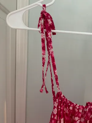 Pink Floral Sun Dress thumbnail 2