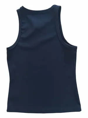 WILO Melbourne Australia Black High Neck Ribbed Tank Top thumbnail 2