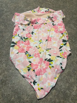 Isabel Maternity by Ingrid & Isabel Pink Floral One-Piece Swimsuit thumbnail 2