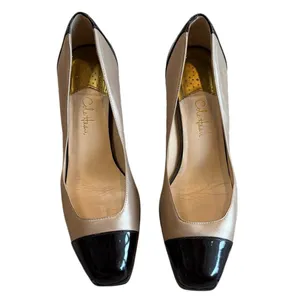 Cole Haan Beige Brown Patent Cap Toe Pumps Heels 8.5 B thumbnail 3