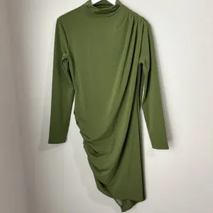 Abercrombie & Fitch Women's Small‎ Asymmetrical Ruched Long Sleeve Mini Dress thumbnail 3