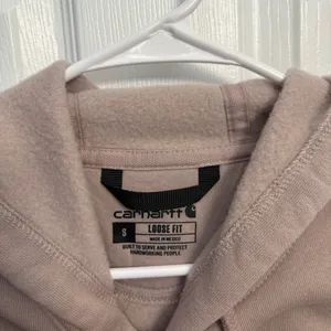 Carhartt Loose Fit Dusty Pink Hoodie Heavyweight Fleece Pullover thumbnail 5