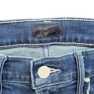 Mother Denim Mid Rise Dazzler Ankle Size 26 Nothing Between Us Blue Stretch thumbnail 4