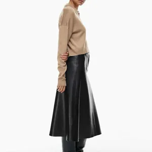 Wilfred Aritzia Clara Merino Wool Waist Crop Sweater in Camel M new without tags thumbnail 2