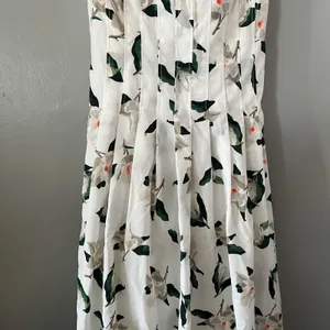 Banana Republic Long‎ Maxi Dress Women's Sz 8 White Floral Sleeveless MSRP $99 thumbnail 5