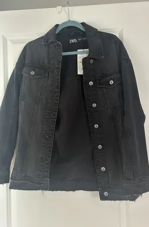 ZARA Oversized Denim Jacket thumbnail 1