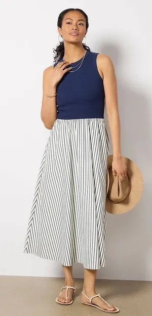 LNA Rhett Mixed Media Maxi Dress - Size Small thumbnail 1