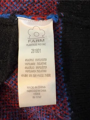 FARM Rio Mixed Leopard Cardigan Women‎ XS Multicolor Knit Open Front thumbnail 8