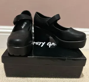 Nasty Gal Mary Jane Chunky Platform Heels thumbnail 1