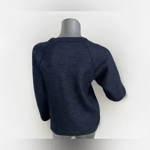 Paka Royal Alpaca Blend Sweater Womens Small Gray Handmade Pullover thumbnail 5