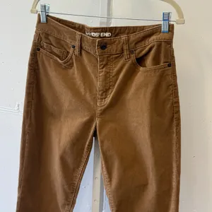 Lands End Womens Mid Rise Straight Corduroy Pants Camel Brown Size 6 Stretch thumbnail 3