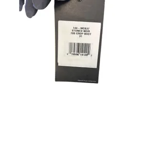 RE/DONE The 70's Crop Boot Jeans sz 31 Black Stoned Noir Stretch NWT inseam 28" thumbnail 5